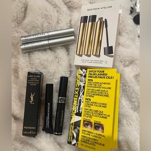Brand New Mascara Lot. Travel Size. YSL, Dior, MAC, Westman Atelier & Milk.